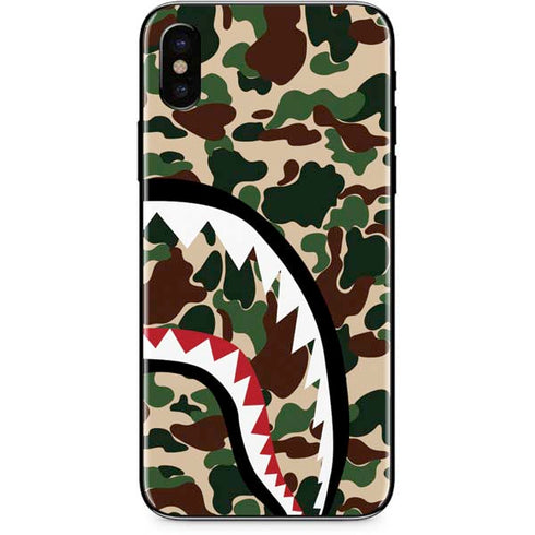 Shark Teeth Street Camo iPhone X Skin