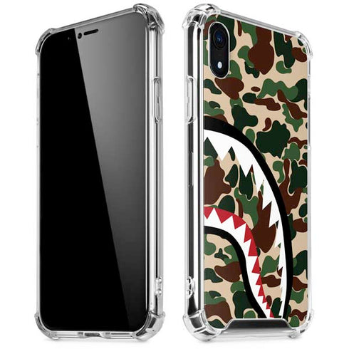 Shark Teeth Street Camo iPhone XR Clear Case
