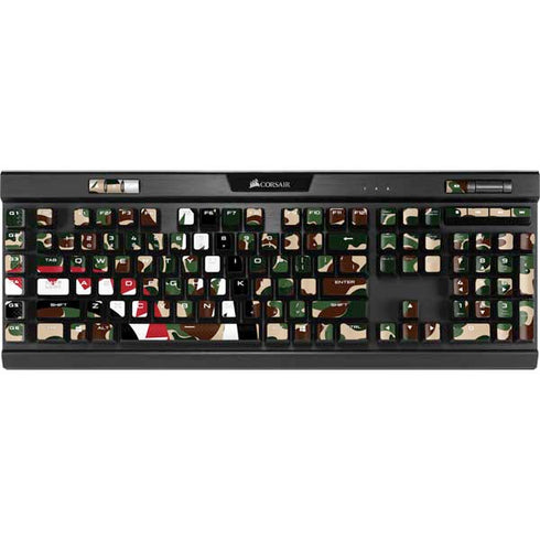 Shark Teeth Street Camo K95 RGB PLATINUM Mechanical Gaming Keyboard Skin