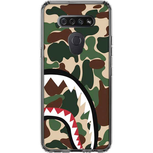Shark Teeth Street Camo LG K51/Q51 Clear Case