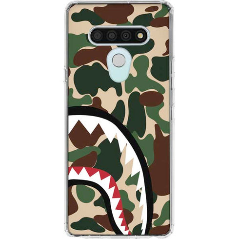 Shark Teeth Street Camo LG Stylo 6 Clear Case