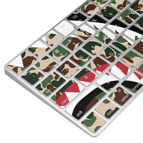 Shark Teeth Street Camo Magic Keyboard Skin