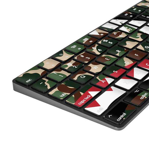Shark Teeth Street Camo Magic Keyboard with Numeric Keypad Skin