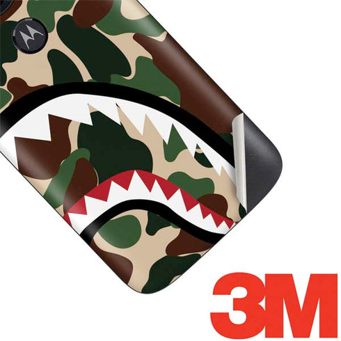 Shark Teeth Street Camo Moto E5 Play Skin