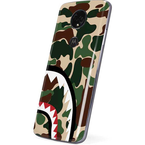 Shark Teeth Street Camo Moto E5 Plus Skin