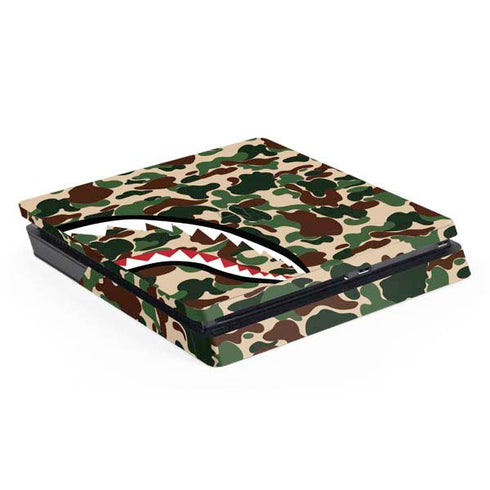 Shark Teeth Street Camo PS4 Slim Skin