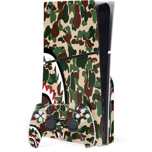 Shark Teeth Street Camo PS5 Slim Disk Bundle Skin