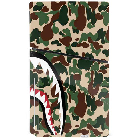 Shark Teeth Street Camo PS5 Slim Disk Console Skin