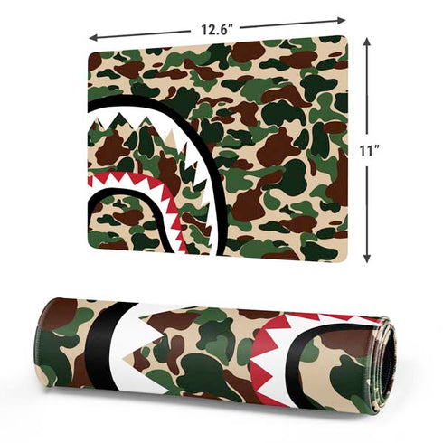 Shark Teeth Street Camo Gaming Mouse Pad