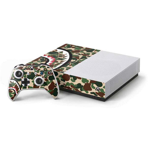 Shark Teeth Street Camo Xbox One S All-Digital Edition Bundle Skin