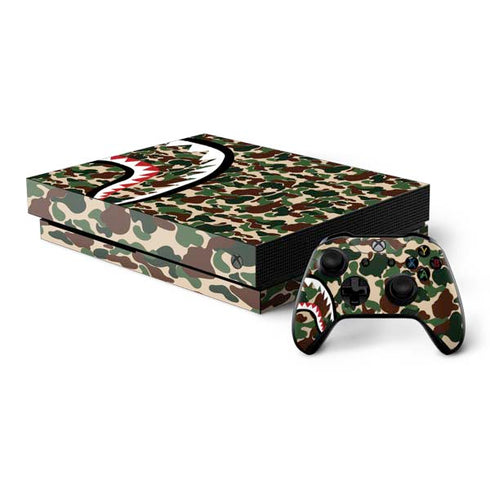 Shark Teeth Street Camo Xbox One X Bundle Skin