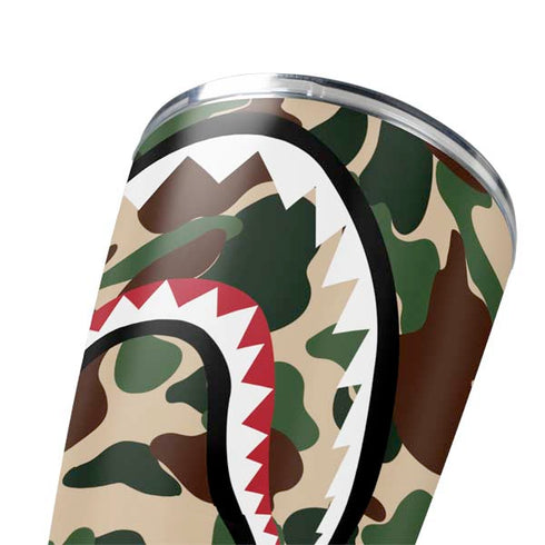 Shark Teeth Street Camo Yeti 20oz Tumbler Skin