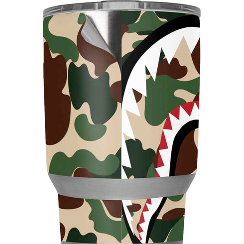 Shark Teeth Street Camo Yeti 20oz Tumbler Skin