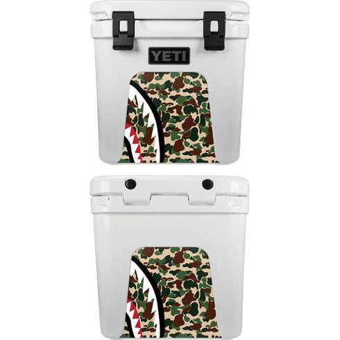 Shark Teeth Street Camo YETI Roadie 24 Hard Cooler Skin