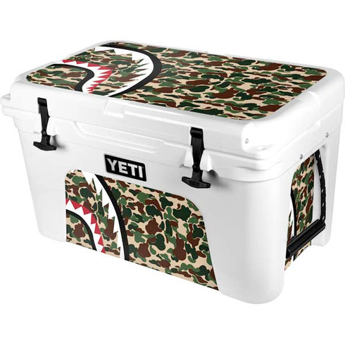 Shark Teeth Street Camo YETI Tundra 45 Hard Cooler Skin