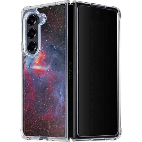 Sharpless 2-132 Emission Nebula Galaxy Z Fold5 5G Clear Case