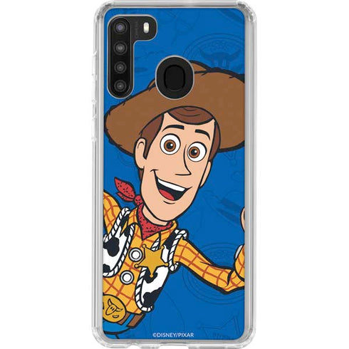 Disney Toy Story Sheriff Woody Galaxy A21 Clear Case