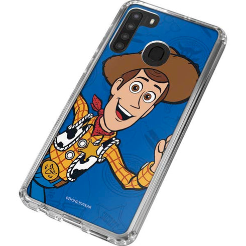 Disney Toy Story Sheriff Woody Galaxy A21 Clear Case