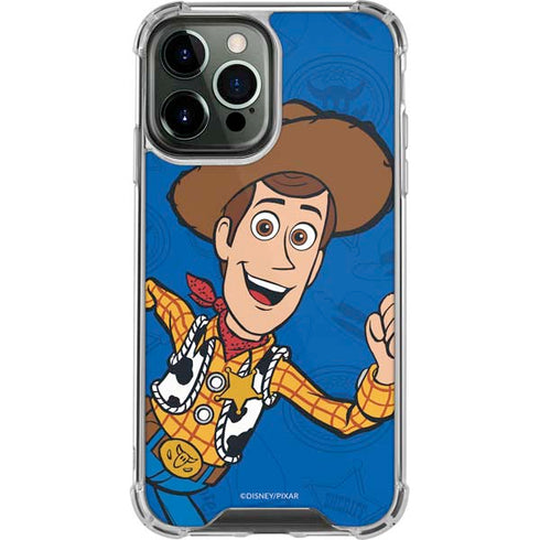Disney Toy Story Sheriff Woody iPhone 14 Pro Max Clear Case