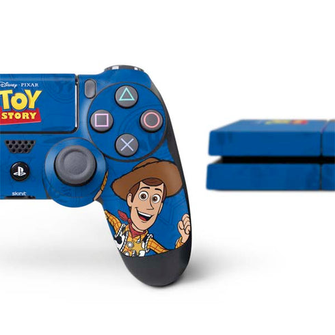 Disney Toy Story Sheriff Woody PS4 Console and Controller Bundle Skin
