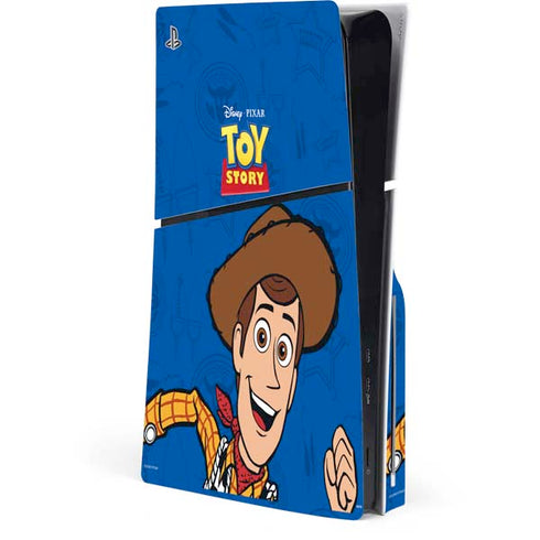 Disney Toy Story Sheriff Woody PS5 Slim Disk Console Skin
