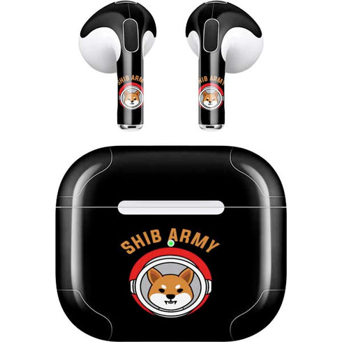 Shib Army Crypto Apple AirPods (3rd Gen 2021) Skin