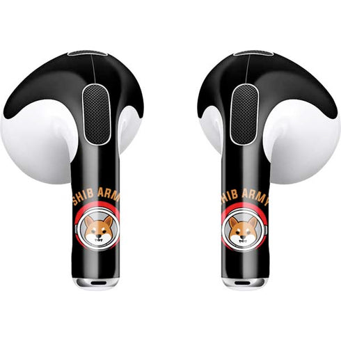 Shib Army Crypto Apple AirPods (3rd Gen 2021) Skin