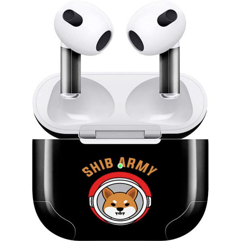 Shib Army Crypto Apple AirPods (3rd Gen 2021) Skin