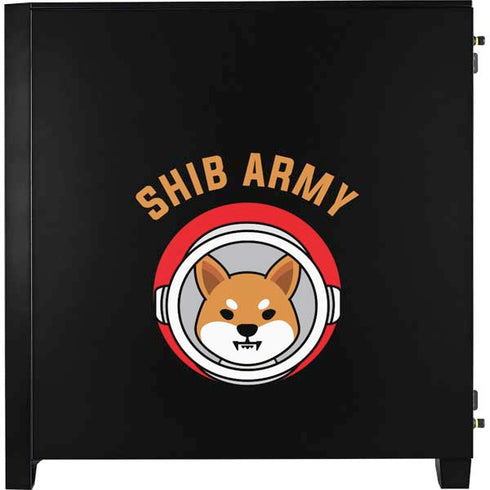 Shib Army Crypto Corsair 4000D Tempered Glass Mid-Tower ATX Case Skin