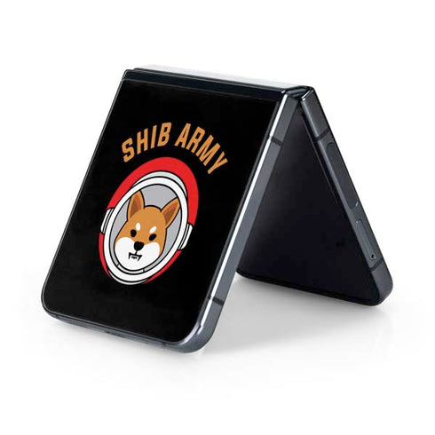 Shib Army Crypto Galaxy Z Flip5 5G Skin