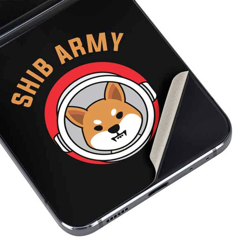 Shib Army Crypto Galaxy Z Flip5 5G Skin