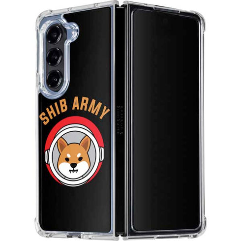 Shib Army Crypto Galaxy Z Fold5 5G Clear Case