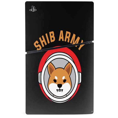 Shib Army Crypto PS5 Slim Disk Console Skin