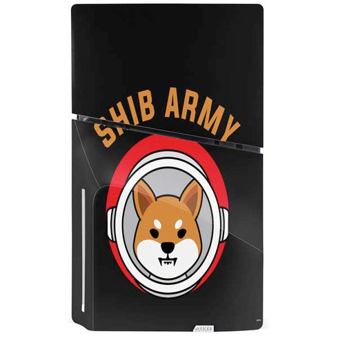Shib Army Crypto PS5 Slim Disk Console Skin