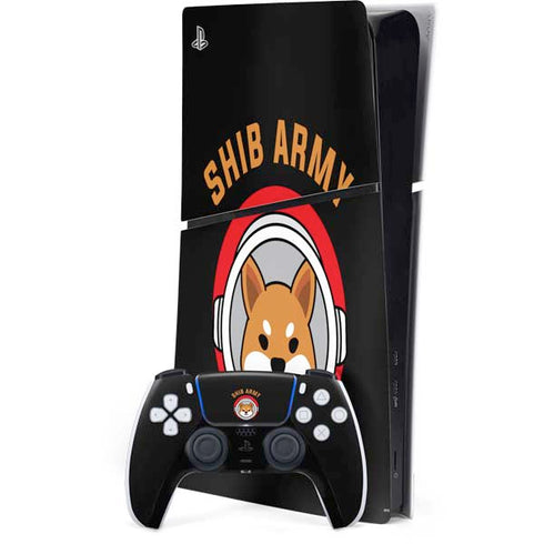 Shib Army Crypto PS5 Slim Digital Edition Console Skin