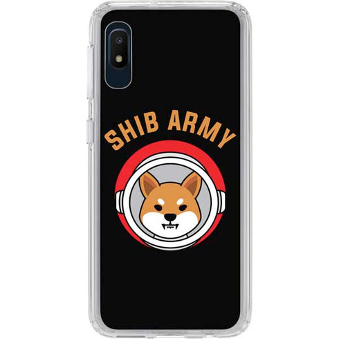 Shib Army Crypto Galaxy A10e Clear Case