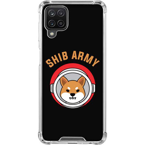 Shib Army Crypto Galaxy A12 Clear Case