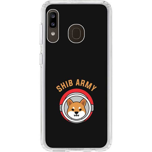 Shib Army Crypto Galaxy A20 Clear Case