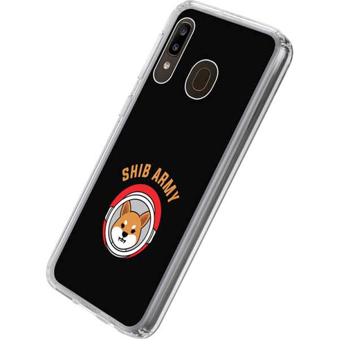 Shib Army Crypto Galaxy A20 Clear Case