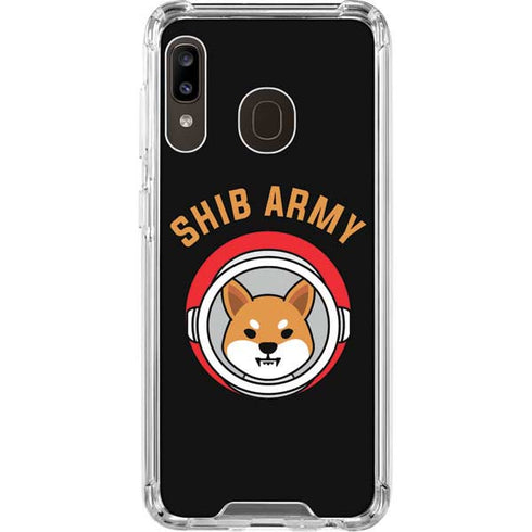 Shib Army Crypto Galaxy A30 Clear Case