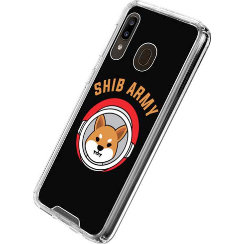Shib Army Crypto Galaxy A30 Clear Case