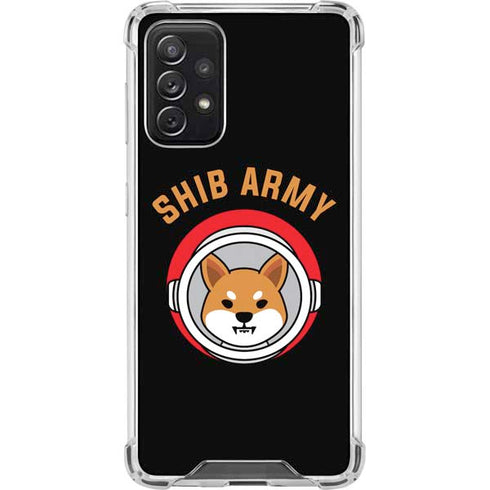 Shib Army Crypto Galaxy A72 5G Clear Case
