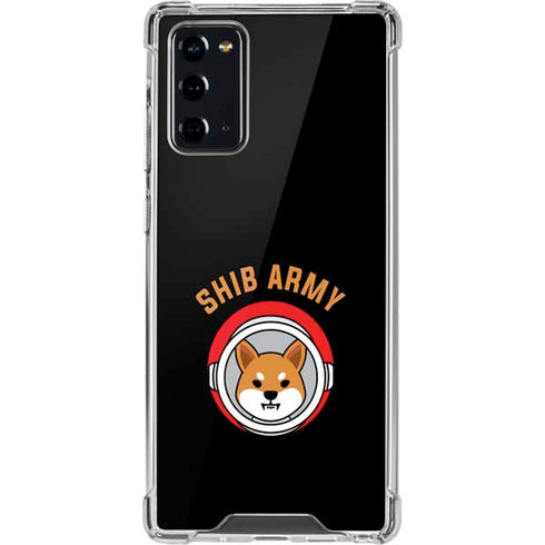Shib Army Crypto Galaxy Note20 5G Clear Case