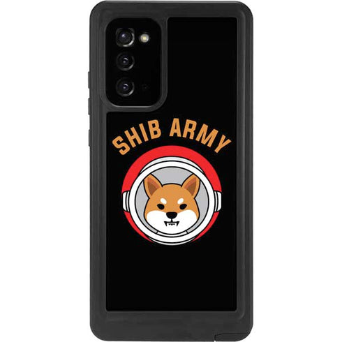 Shib Army Crypto Galaxy Note20 5G Waterproof Case