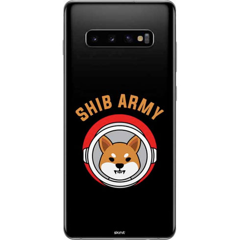 Shib Army Crypto Galaxy S10 Plus Skin
