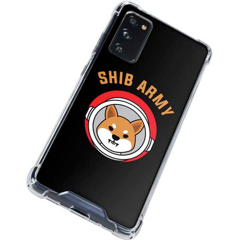 Shib Army Crypto Galaxy S20 FE Clear Case