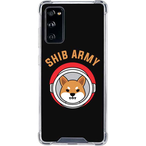 Shib Army Crypto Galaxy S20 FE Clear Case