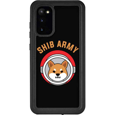Shib Army Crypto Galaxy S20 Waterproof Case