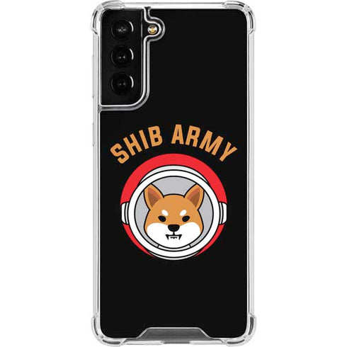 Shib Army Crypto Galaxy S21 FE Clear Case