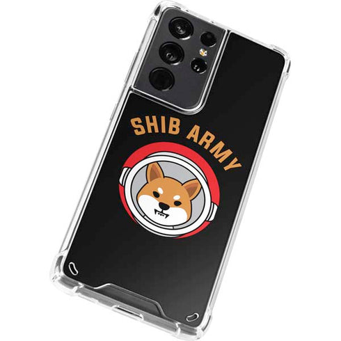 Shib Army Crypto Galaxy S21 Ultra 5G Clear Case